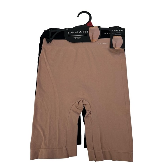 Tahari Women’s Shapewear Sz Medium Multi Colors Pkg/2 Seamless Slip Shorts - Picture 1 of 6
